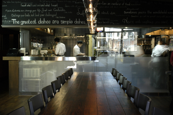 RauDZ-table-open-kitchen RauDZ Regional Table is located at 1560 Water Street, Kelowna, BC | 250-868-8805 | www.raudz.com