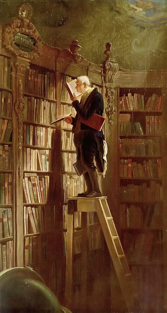 Carl Spitzweg's "The Bookworm" (1850)